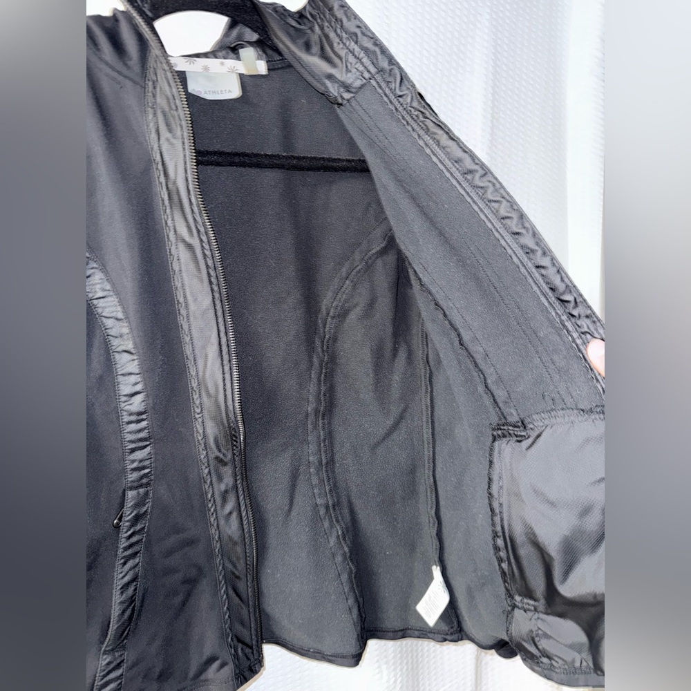 Athleta Verbier Fleece Lined Full-Zip Hooded Jacket Womens Size XS - Picture 7 of 12